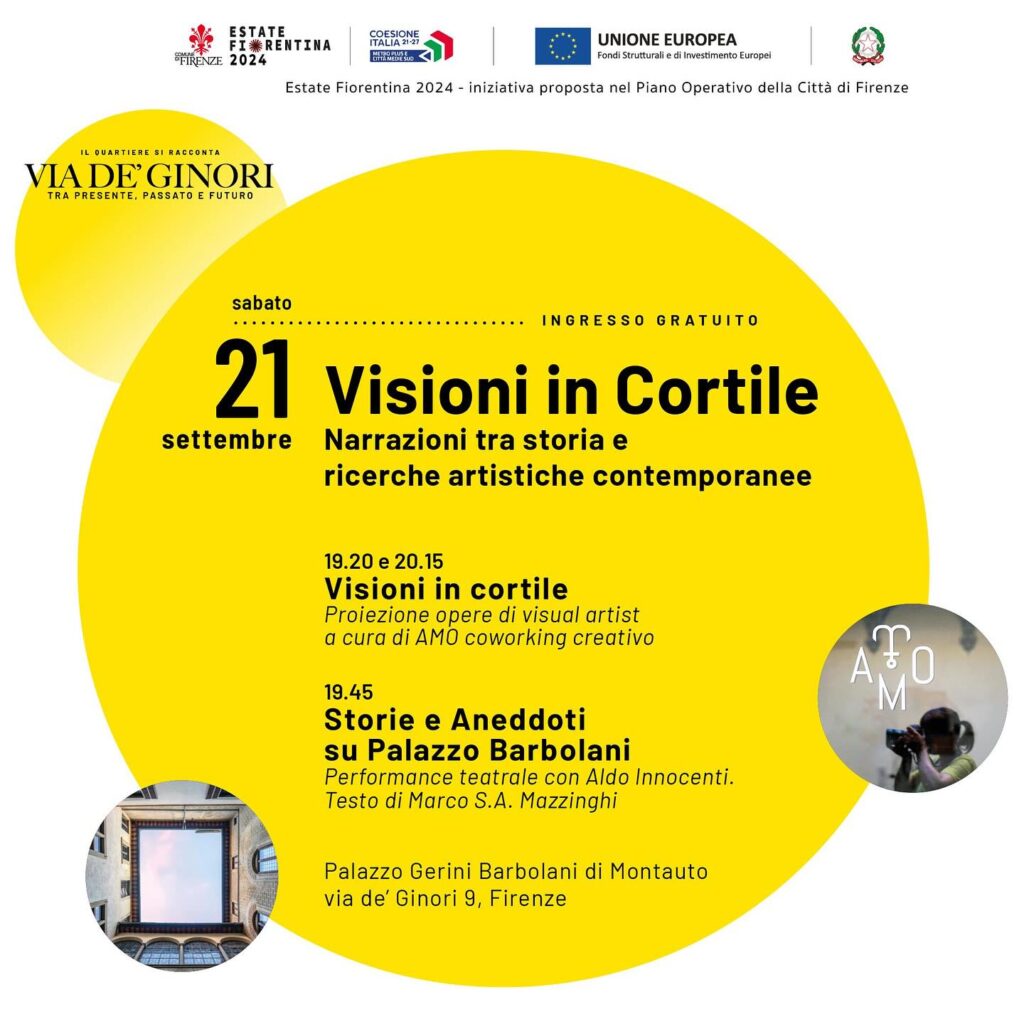 Visioni in Cortile – serata di videoproiezione da AMO